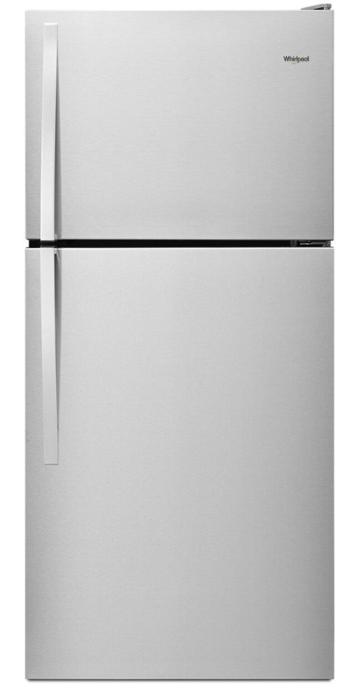 Whirlpool Combination Microwave Un réfrigérateur à congélateur supérieur en acier inoxydable