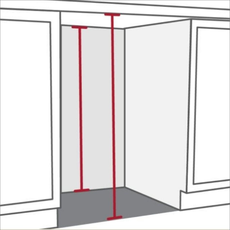 hart showing dishwasher height guidelines
