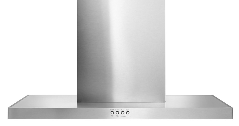 Whirlpool Combination Microwave A silver range hood