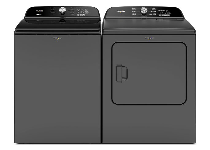 Duo de lessive à chargement vertical avec agitateur amovible 2 en 1