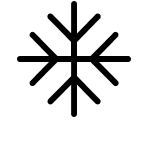 L'icône d'un flocon de neige.
