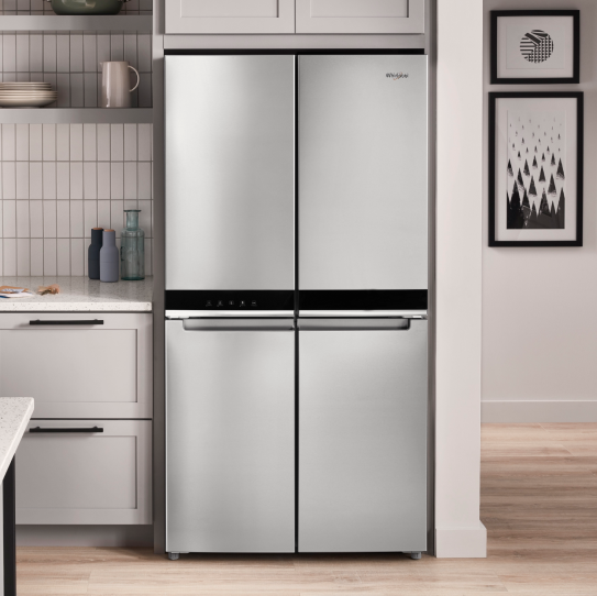 Four door refrigerator in a modern kitchen