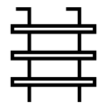 Icône d’étagères sur une porte