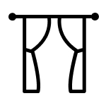 Icône de rideaux