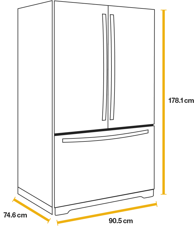 What's the average fridge size? Find the perfect fit with our guide. What's the average fridge size? Find the perfect fit with our guide.