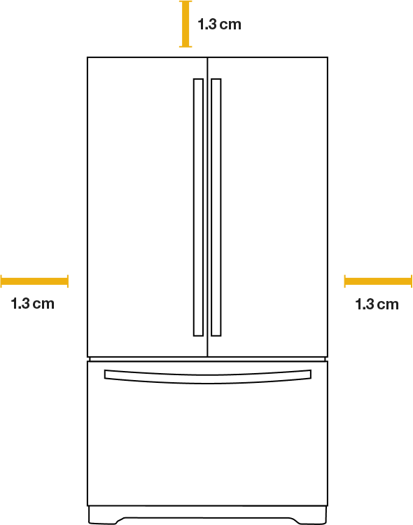 Learn how to properly measure with this Whirlpool® fridge sizes guide.