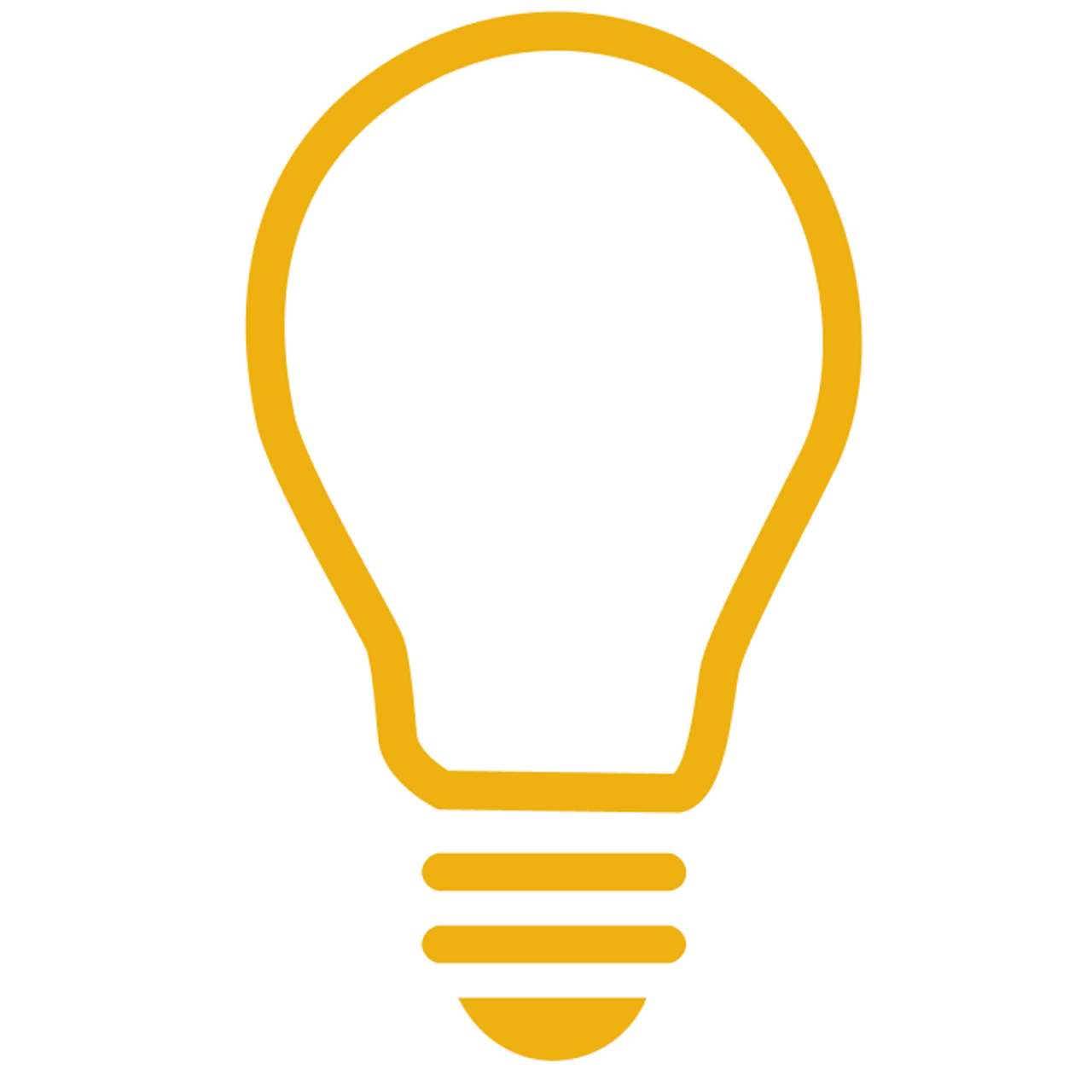 Light bulb icon. Light bulb icon.
