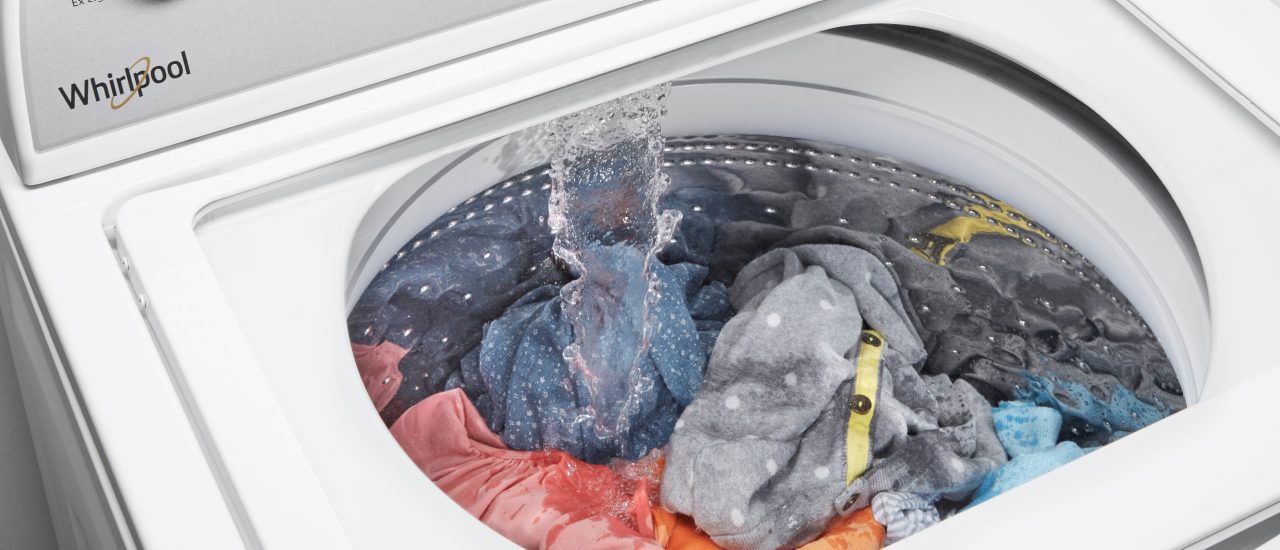 A Whirlpool® top load washing machine A Whirlpool® top load washing machine
