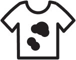 Detergent ensures stains aren't redoposited on clothes Detergent ensures stains aren't redoposited on clothes