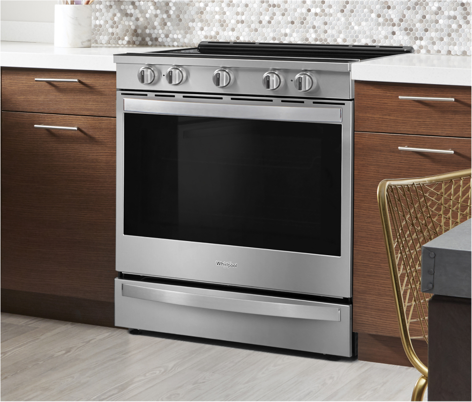 Get a gas or electric range from Whirlpool