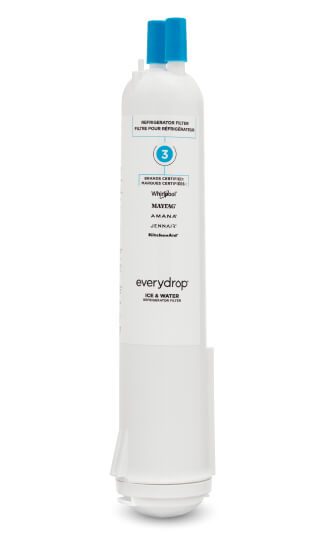 Replace Whirlpool® refrigerator water filter 3 Replace Whirlpool® refrigerator water filter 3