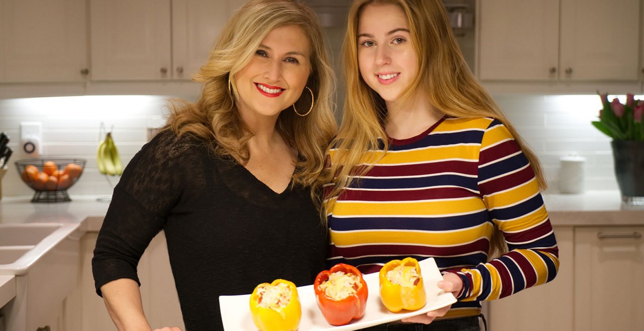 Recette de poivrons farcis végétariens maison de Jennifer Valentyne