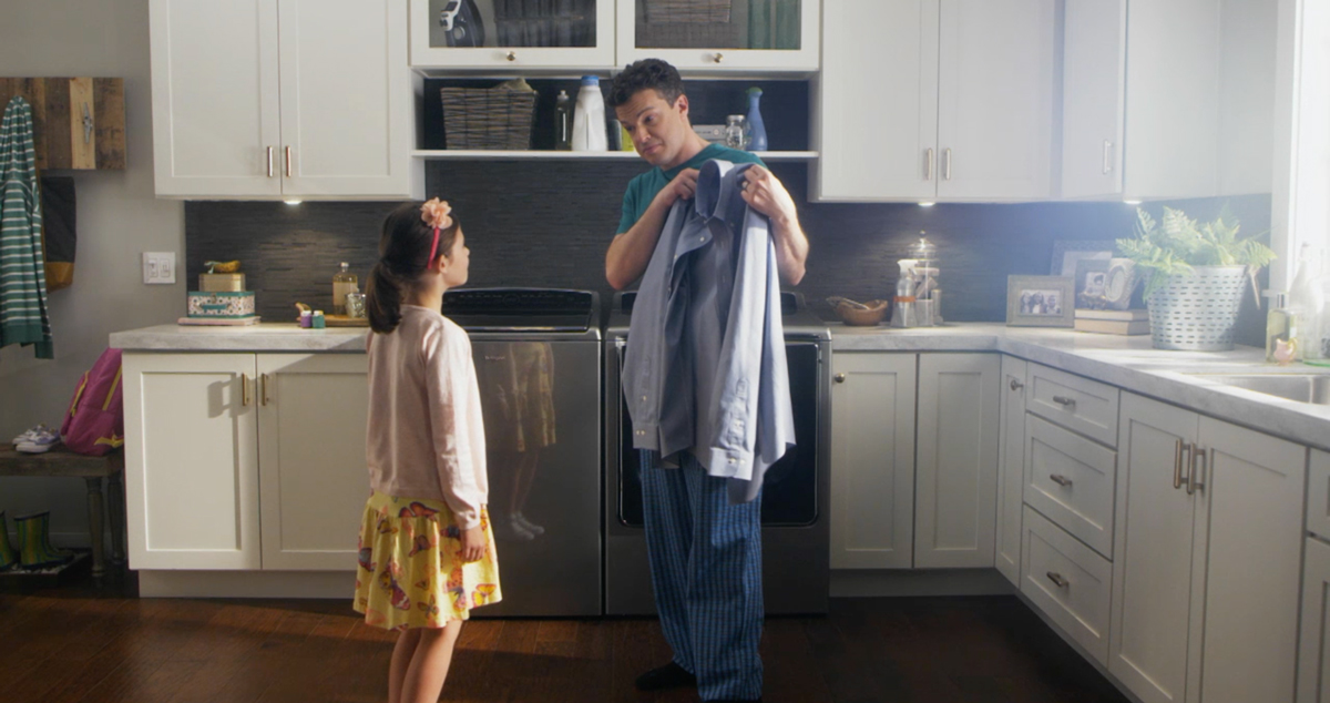 Touch screen washers and dryers from Whirlpool get laundry done right. 