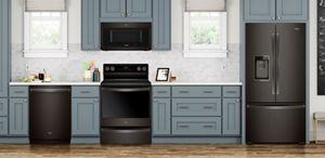 Black Stainless Steel Whirlpool