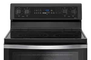 Whirlpool black sales stainless steel stove