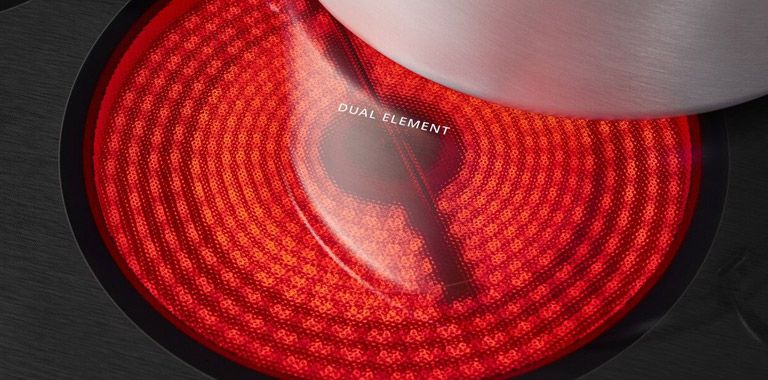 Whirlpool Induction Cooktops Detail Photograph with Boost Label
