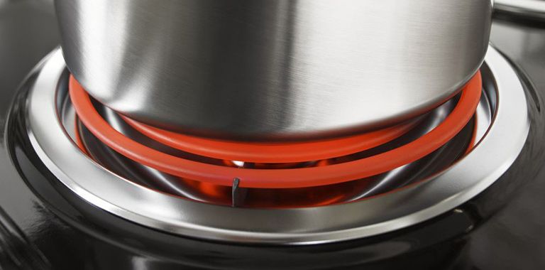 Coil Cooktop Burner Detail Photograph