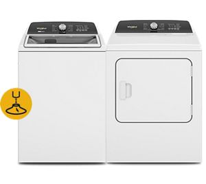5.4-5.5 cu. ft. I.E.C. 2 in 1 HE Top Load Washer &amp; 7.0 cu. ft. Electric Steam Dryer