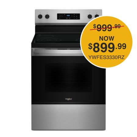 30-inch Electric Range with Steam Clean