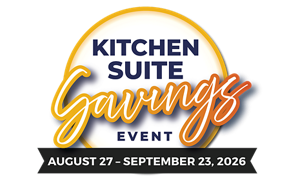 Kitchen Suite Savings Event - August 27 - September 23, 2026