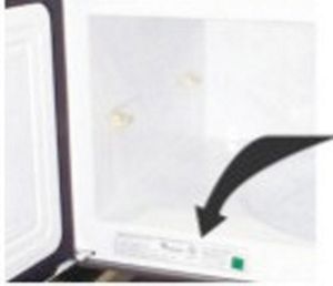 Refrigerator model number locations