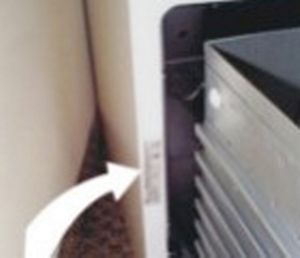 Refrigerator model number locations