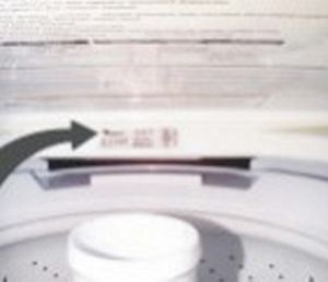 Refrigerator model number locations