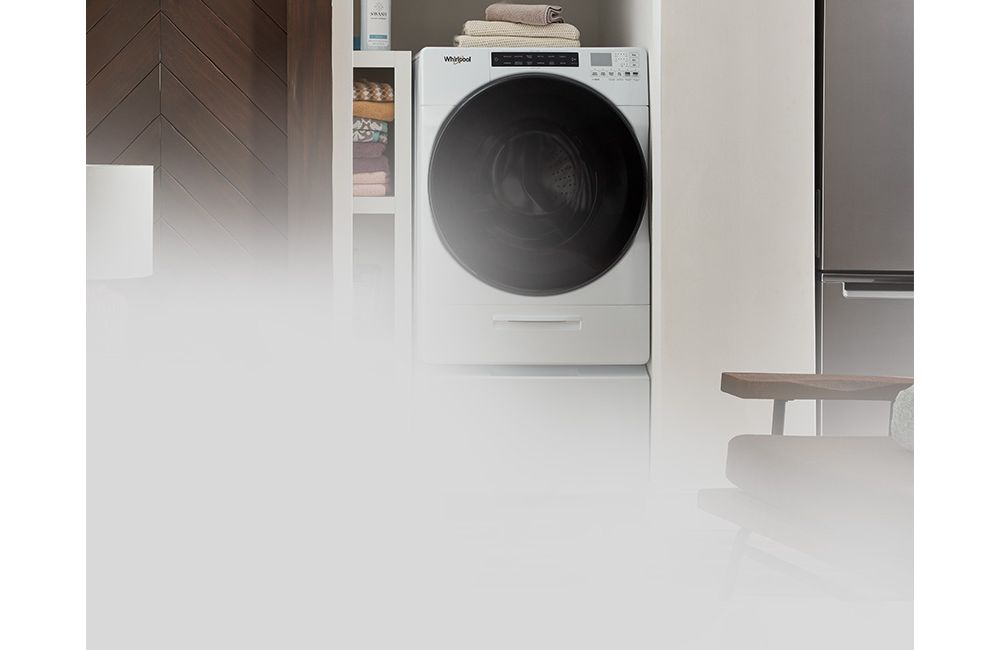 All-In-One Washer and Dryer fits in a closet.