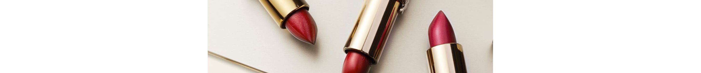 A collection of red lipstick