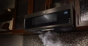 Whirlpool microwave size sale