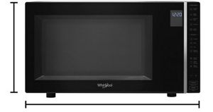 Whirlpool outlet microwave size