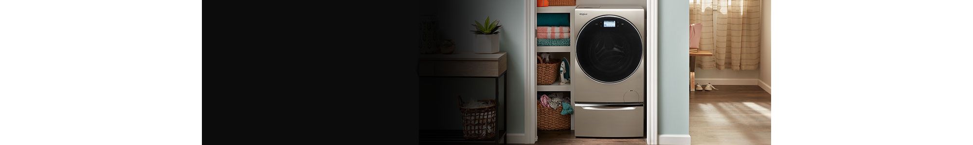 Get clothes clean, fast with a Whirlpool® laundry machine.