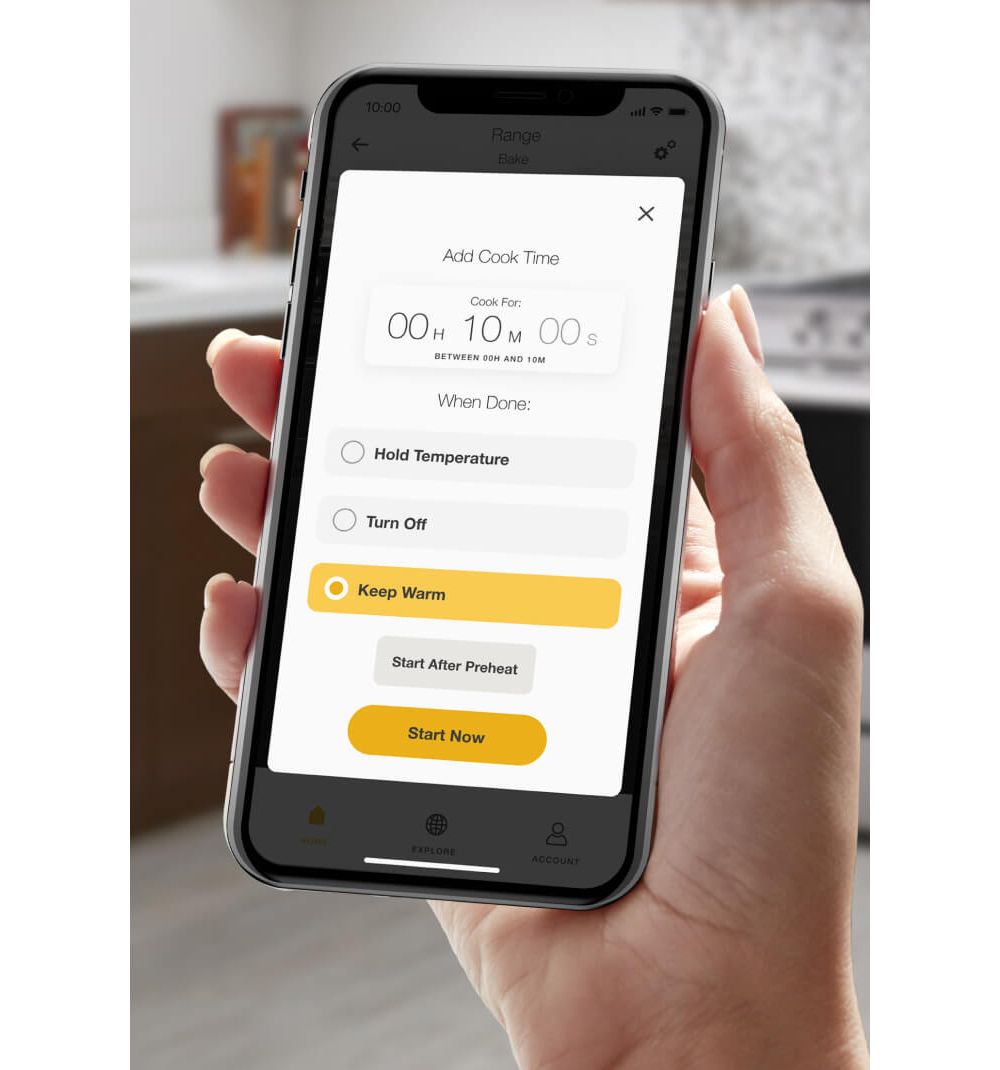 Start Keep Warm on your range oven right from your smartphone.