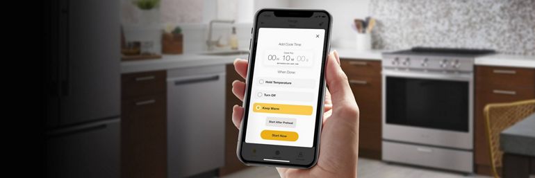 Start Keep Warm on your range oven right from your smartphone.