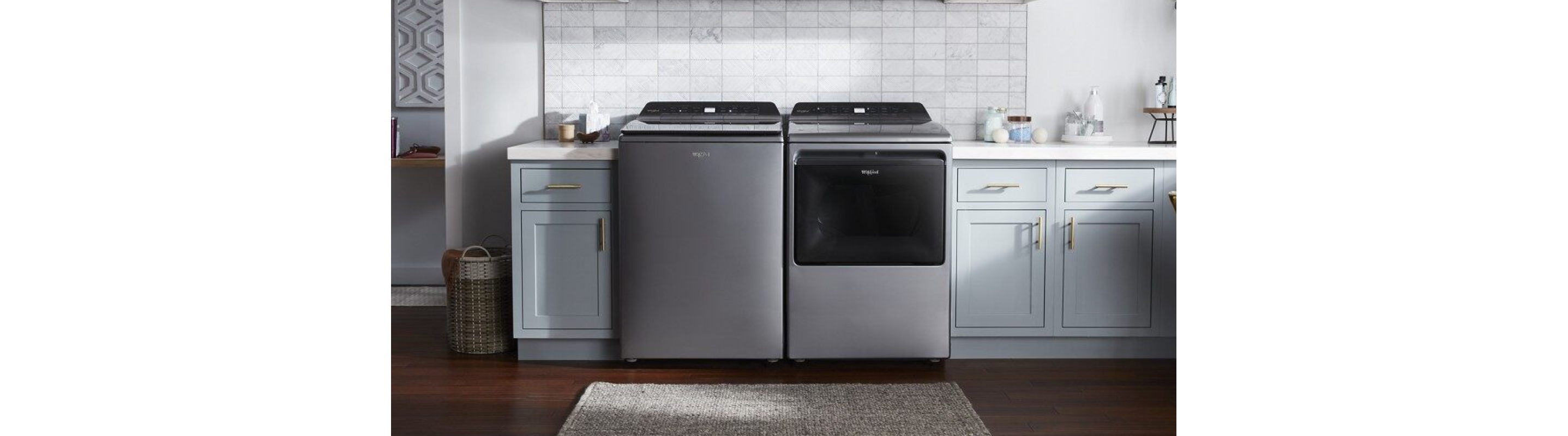 Whirlpool® top load washer and dryer set