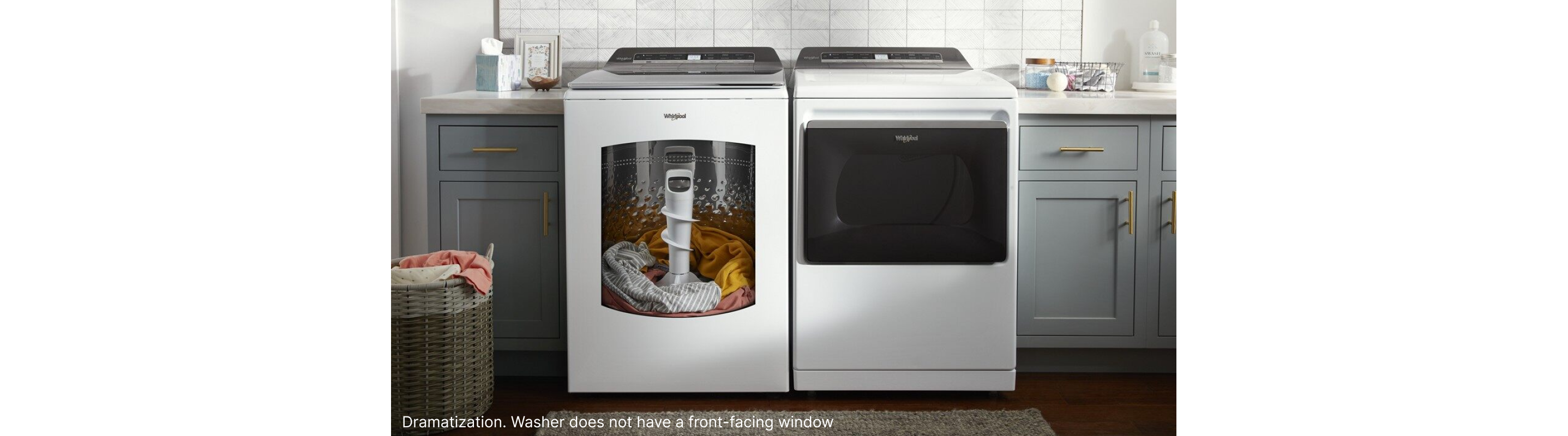 Whirlpool® top load washer and dryer
