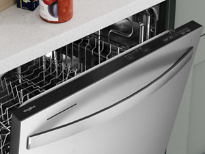 Whirlpool® stainless steel top control dishwasher