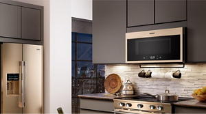 Whirlpool® appliances in a modern kitchen