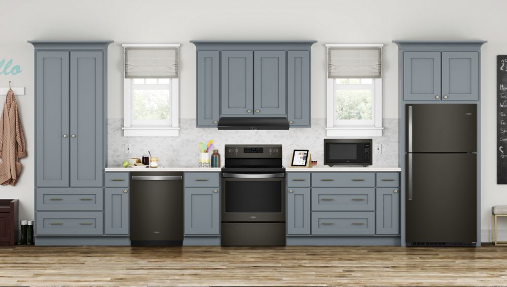 33-inch Wide Top Freezer Refrigerator - 21 cu. ft. Black Stainless