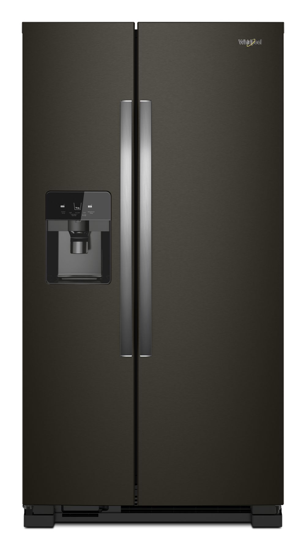 36-inch Wide Side-by-Side Refrigerator - 25 cu. ft. Black