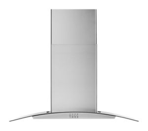 Hotte de cuisinière murale incurvée en verre - 36 po