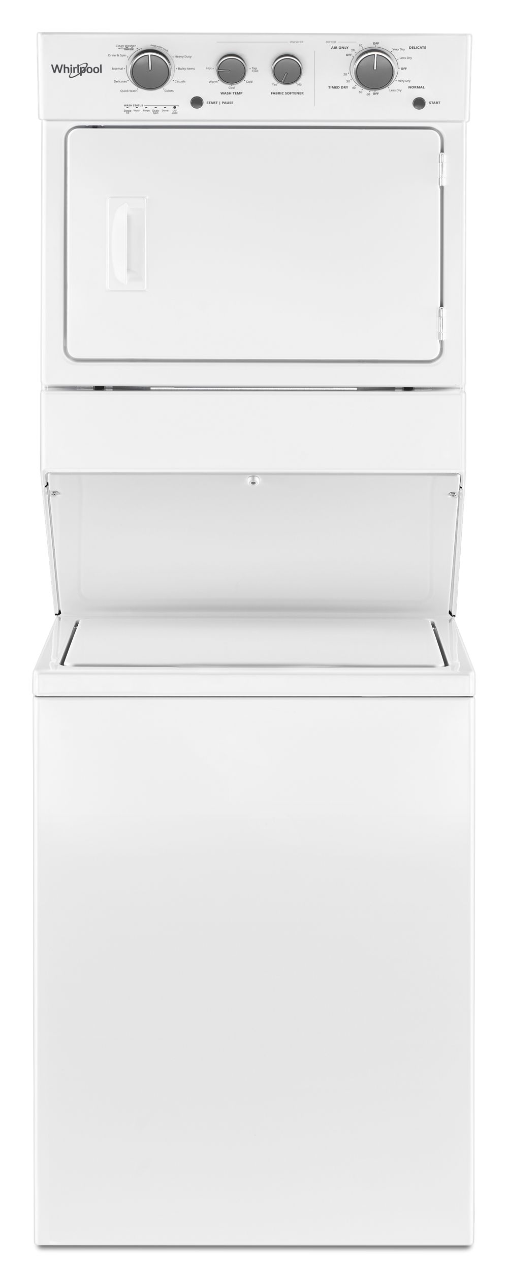 4.0 cu.ft I.E.C. Electric Stacked Laundry Center 9 Wash cycles and